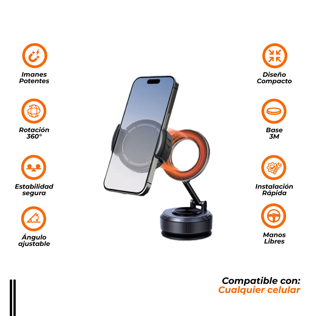 Tripack Soportes: Auto, Escritorio y Carga