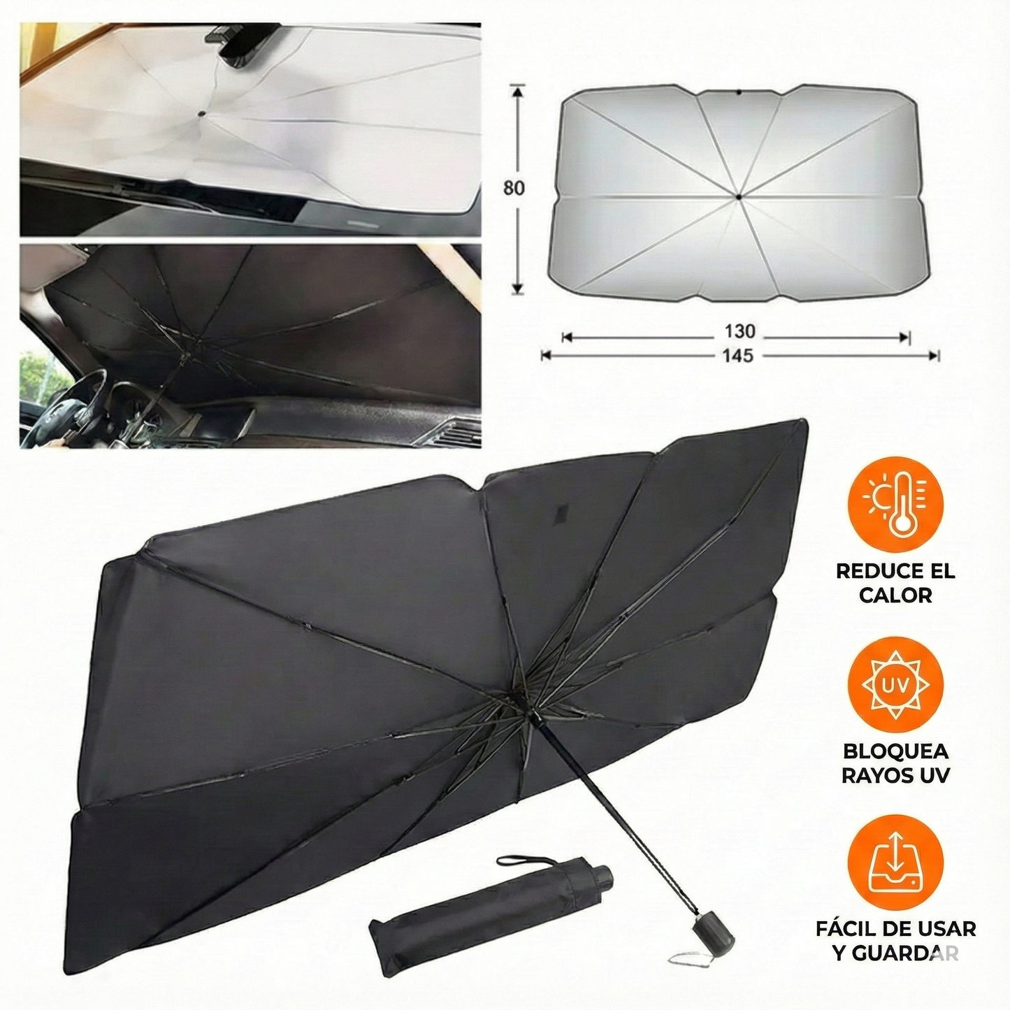 Pack Cuidado Total: Sombrilla Parasol + Boquilla Pro